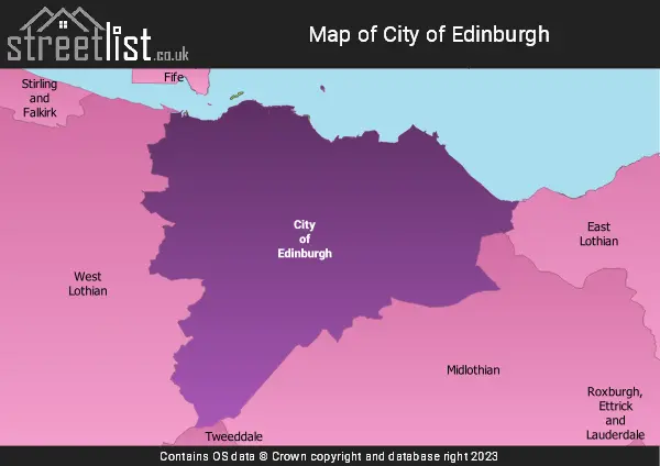 Map of the City of Edinburgh
